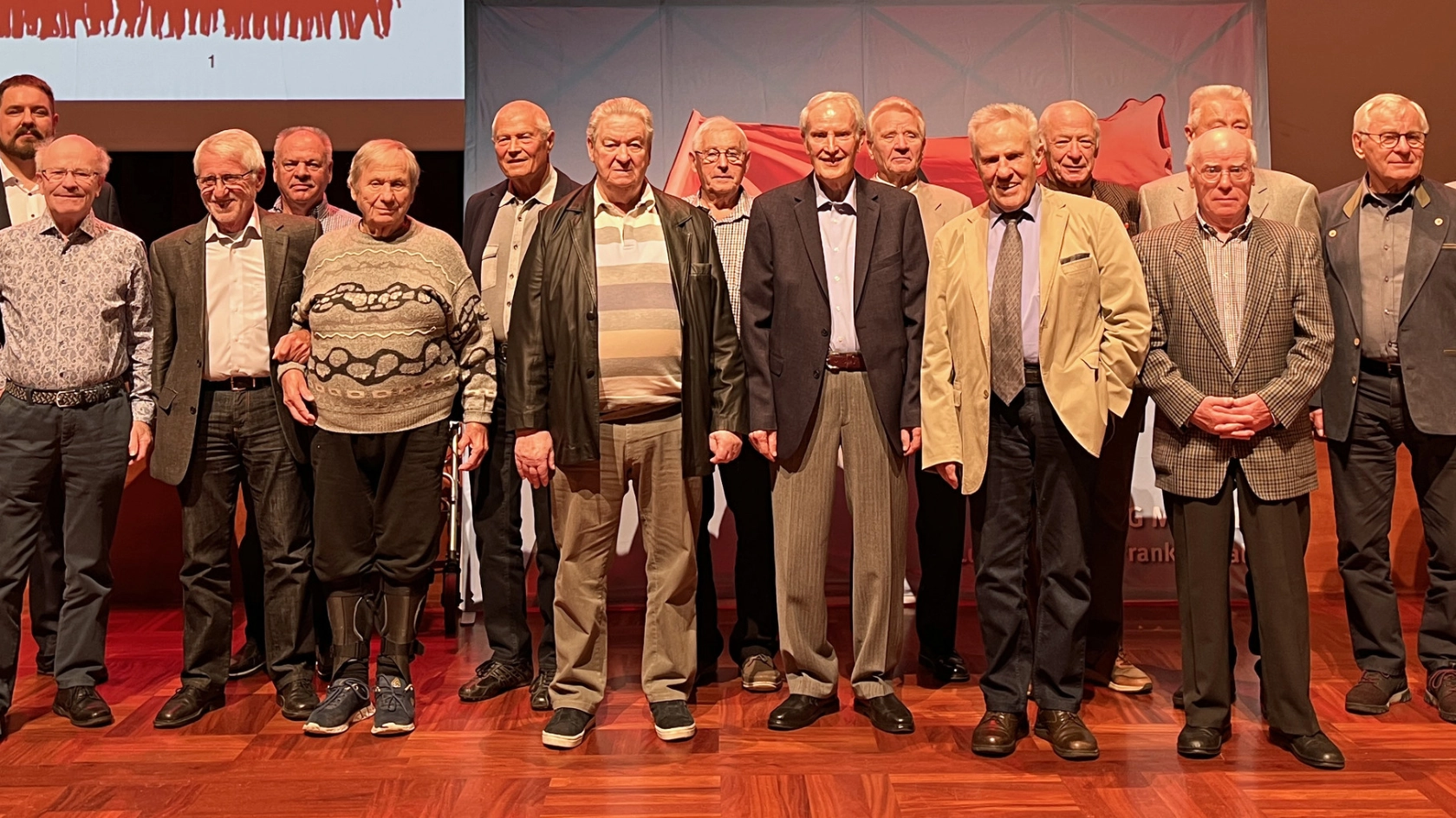 Jubilare: Ehrung der Kollegen für 60 Jahren Mitgliedschaft