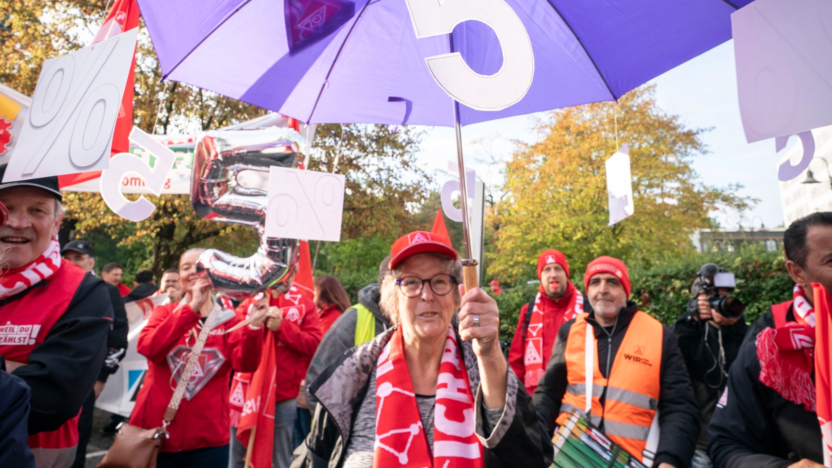 Tarifauftakt Metall-und Elektroindustrie in Frankfurt