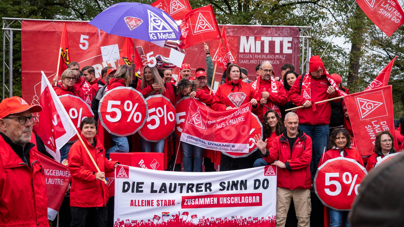 Tarifauftakt Metall-und Elektroindustrie in Frankfurt