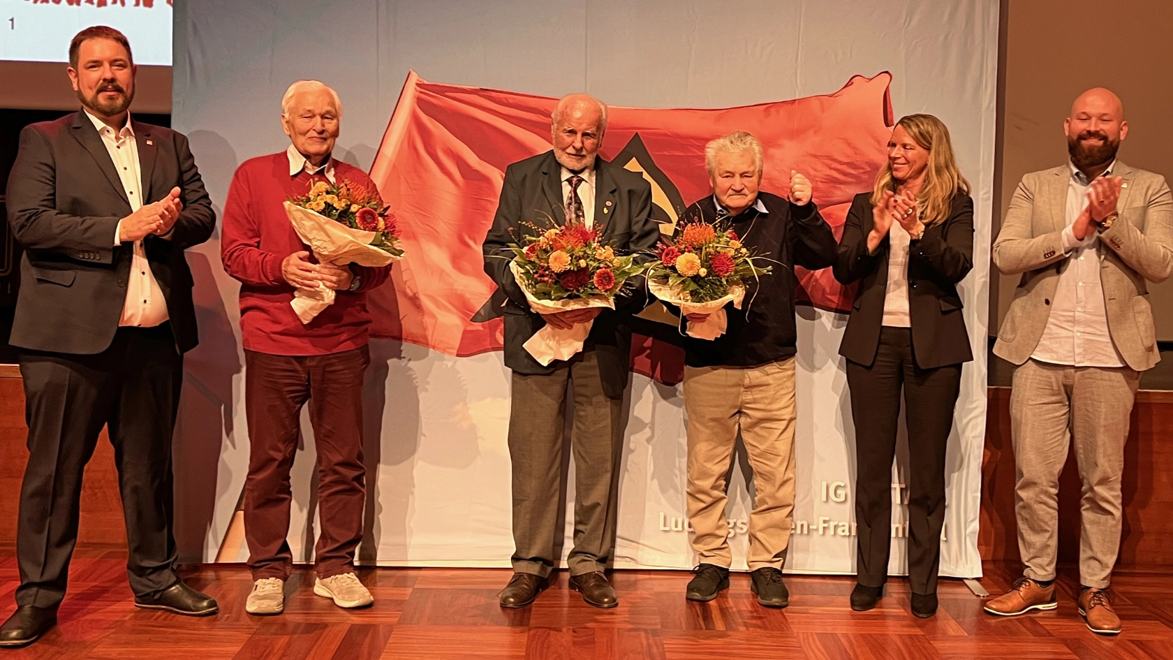 Jubilare: Ehrung der Kollegen für 70 Jahren Mitgliedschaft