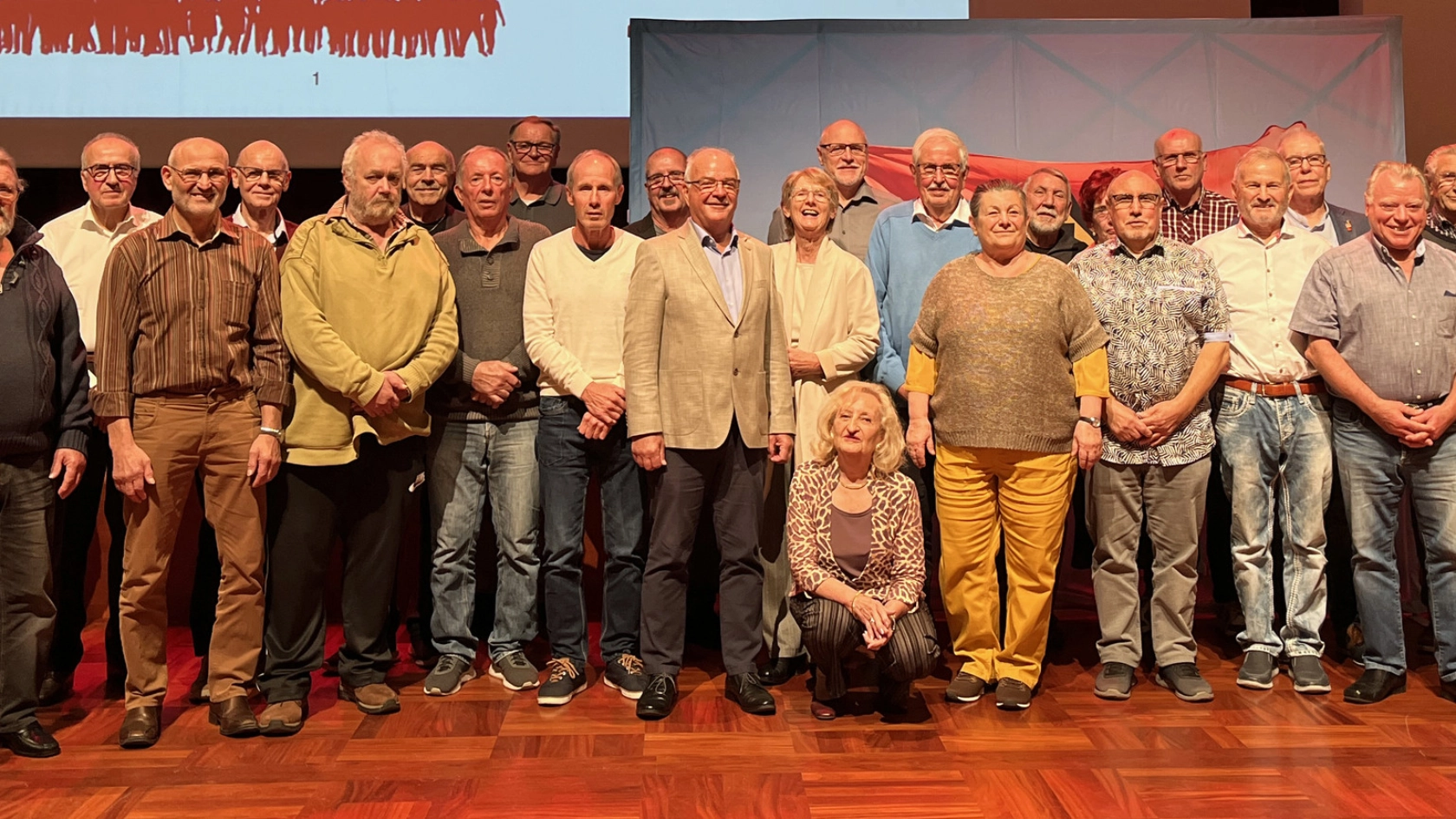 Jubilare: Ehrung der Kollegen für 50 Jahren Mitgliedschaft