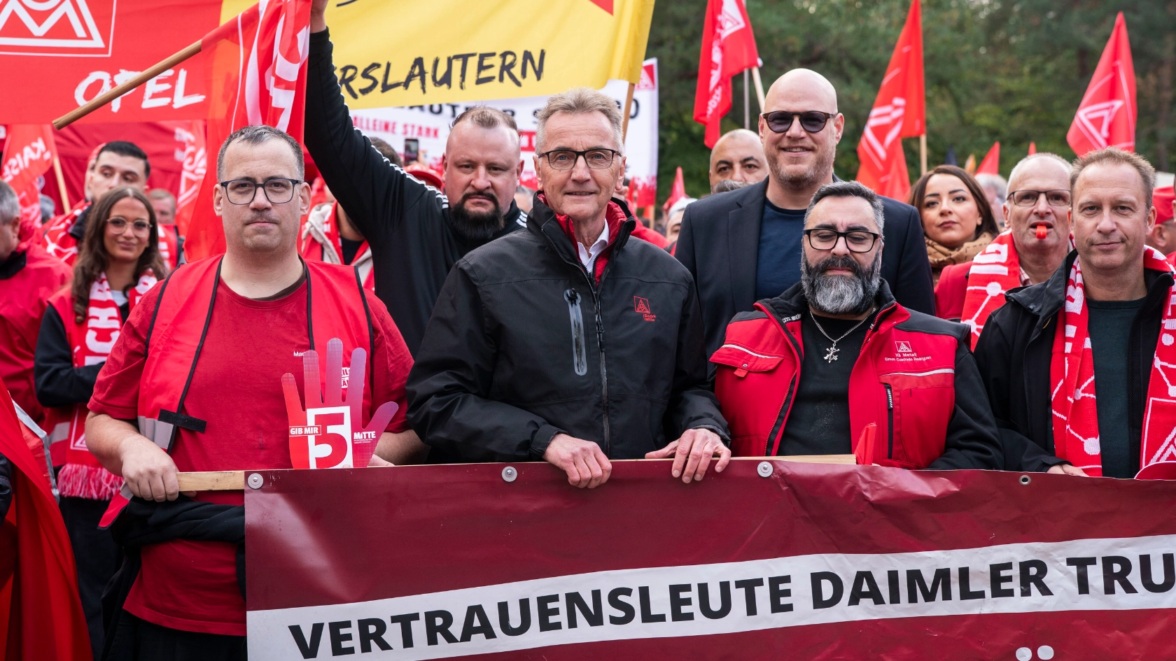 Tarifauftakt Metall-und Elektroindustrie in Frankfurt
