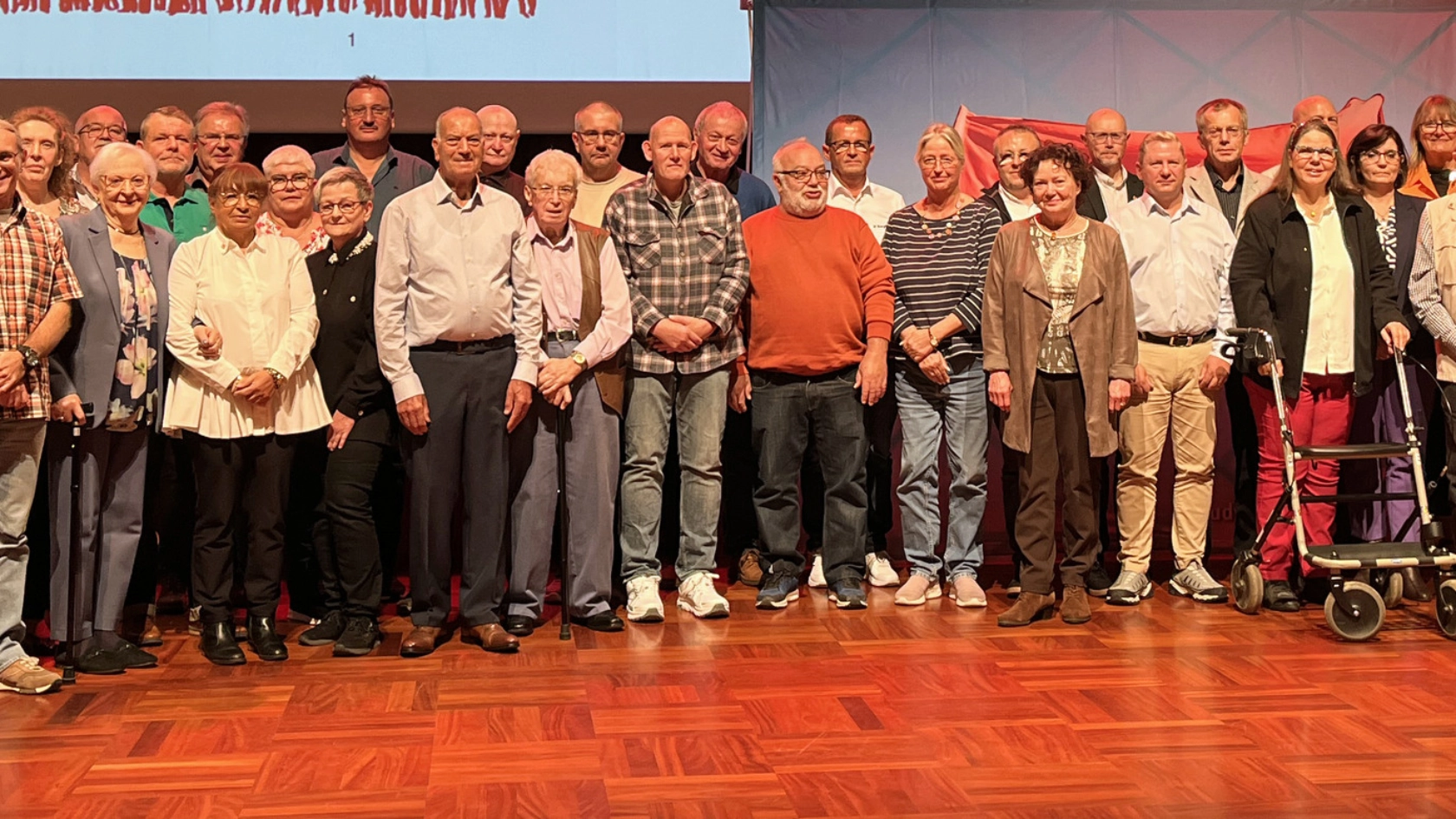 Jubilare: Ehrung der Kollegen für 40 Jahren Mitgliedschaft