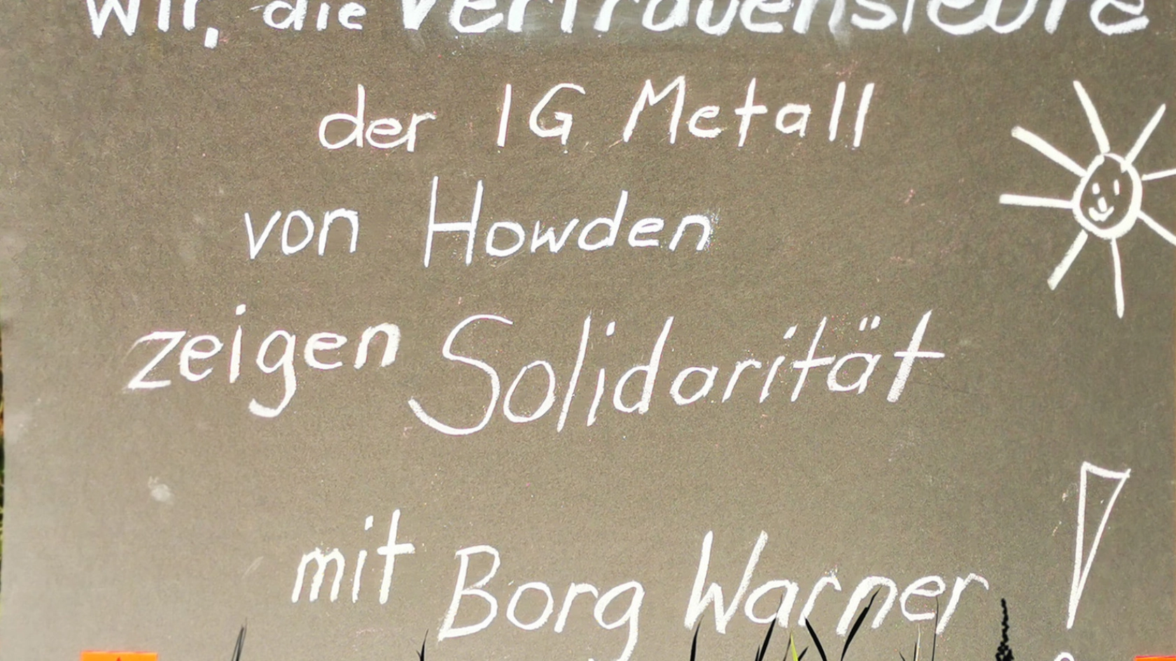 Blitz Info der Borg Warner Beschäftigten