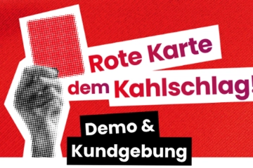 Rote Karte dem Kahlschlag