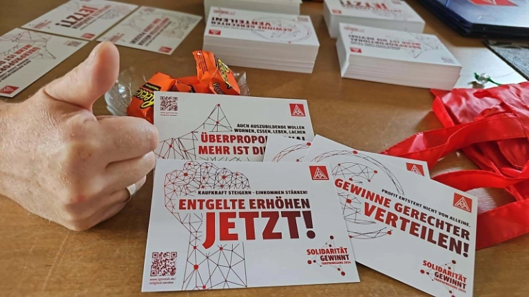 Beschäftigte in der GS LU-FT fordern von Arbeitgebern mehr Geld