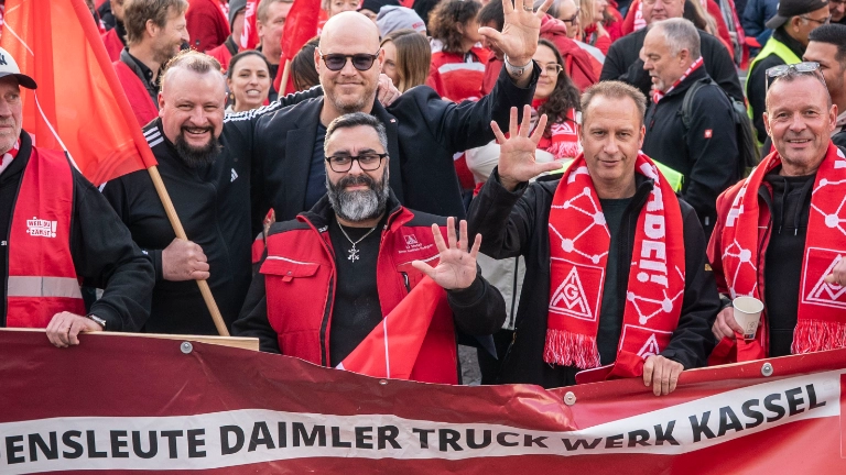 Tarifauftakt Metall-und Elektroindustrie in Frankfurt