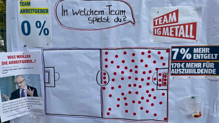Beschäftigte in der GS LU-FT fordern von Arbeitgebern mehr Geld