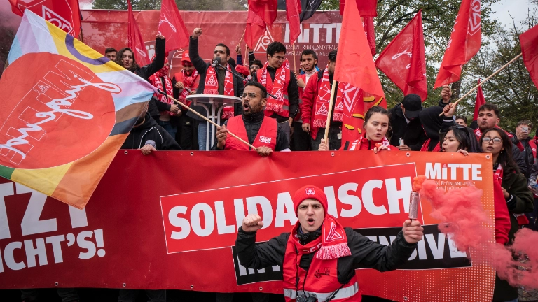 Tarifauftakt Metall-und Elektroindustrie in Frankfurt