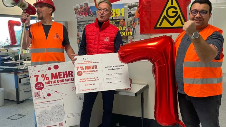 Beschäftigte in der GS LU-FT fordern von Arbeitgebern mehr Geld