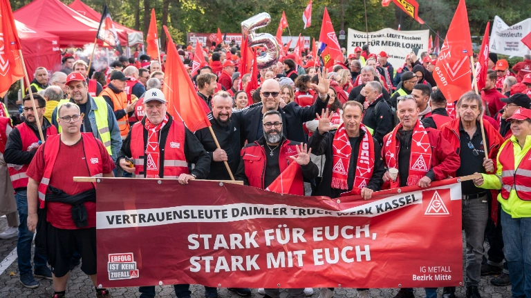 Tarifauftakt Metall-und Elektroindustrie in Frankfurt